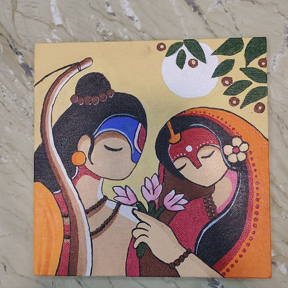 Handmade Acrylic Devotional Painting