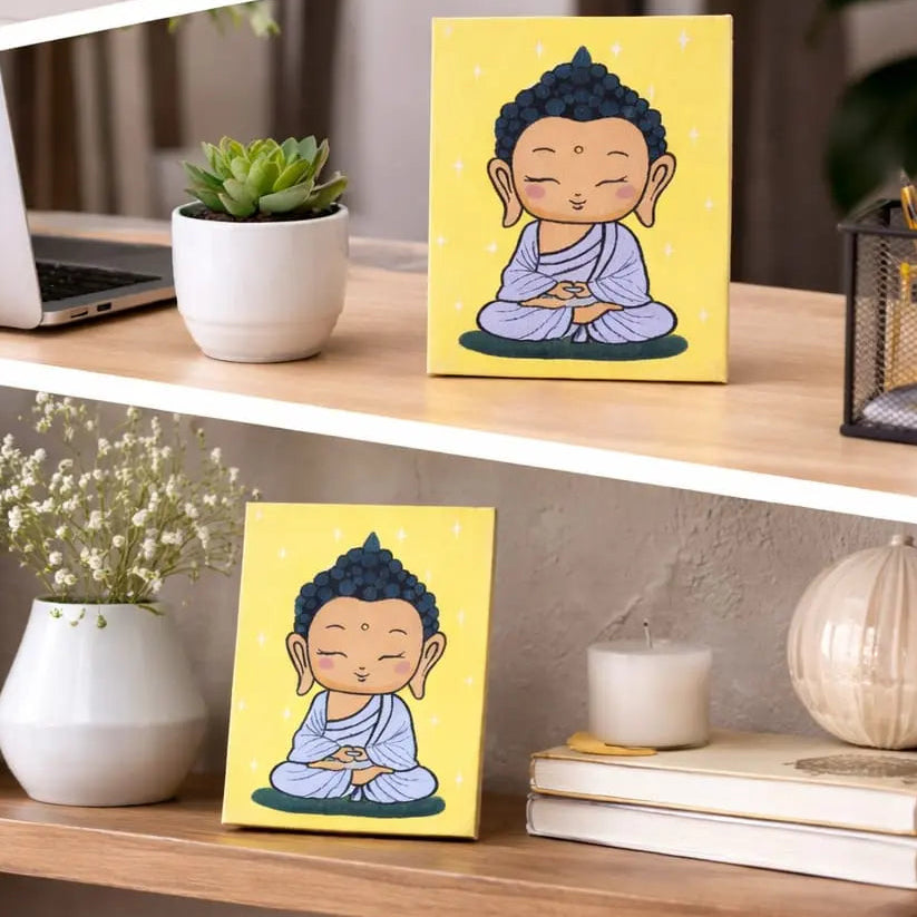 Handmade Buddha Canvas Painting
