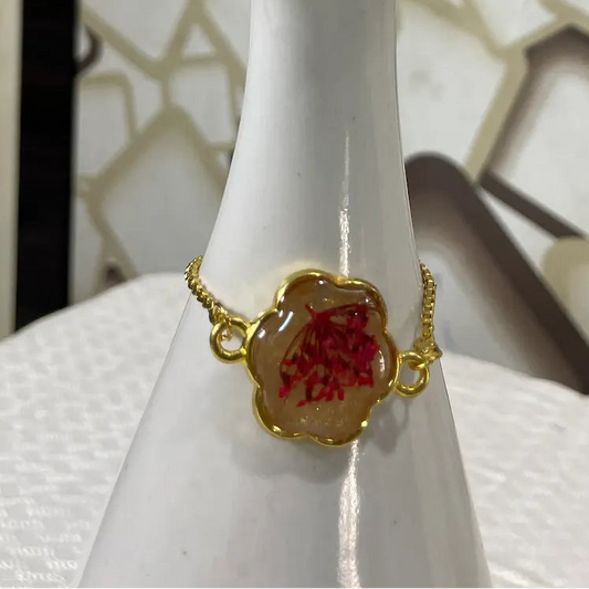 Handmade Resin Flower Bracelet