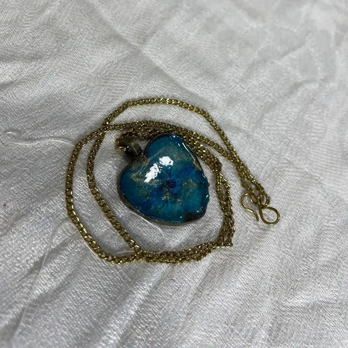 Handmade Resin Floral Pendant