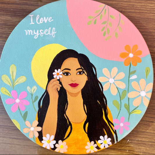 Handmade Feminine Canvas Art