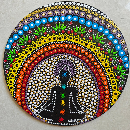 Handmade Wooden Chakra Mandala Wall Art