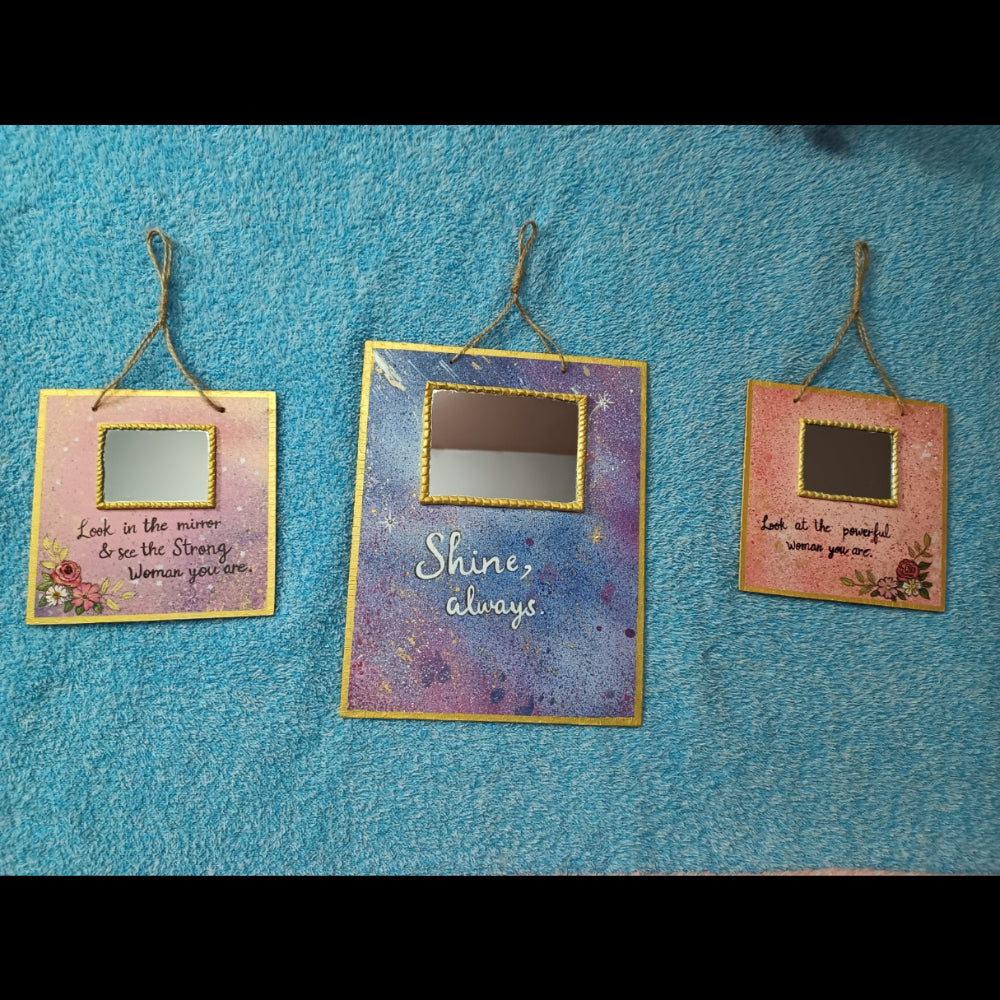 Handmade MDF Mirror Hanging