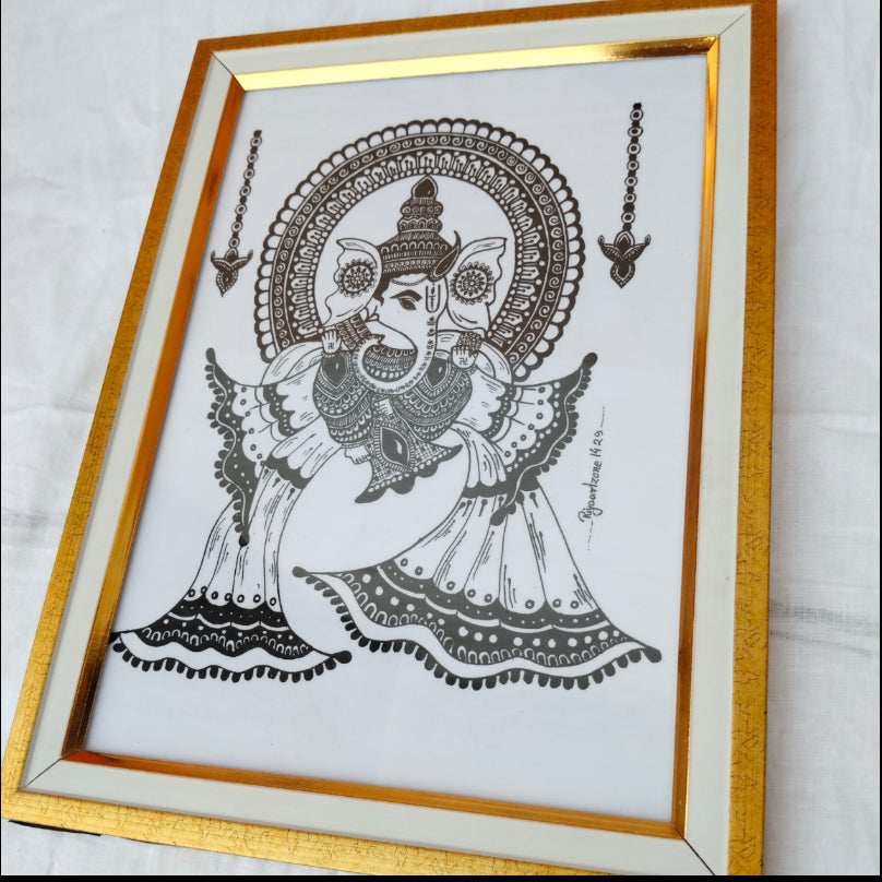 Handmade Mandala Ganesha Wall Art