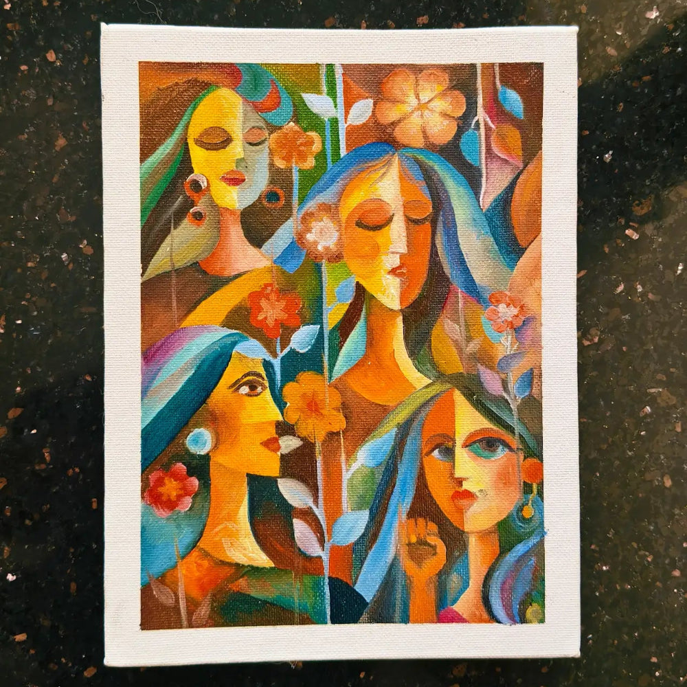 Handmade Oil Canvas Portrait