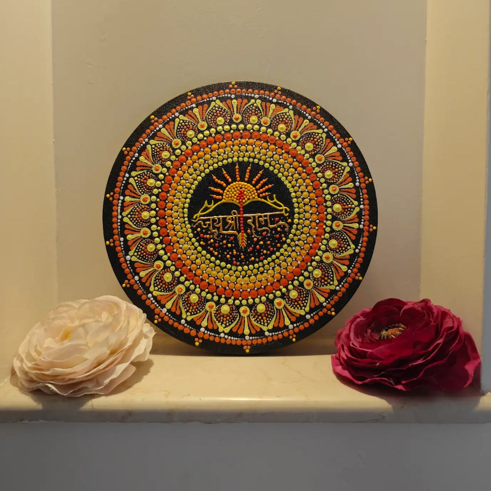 Handmade Acrylic Dot Mandala Wall Art
