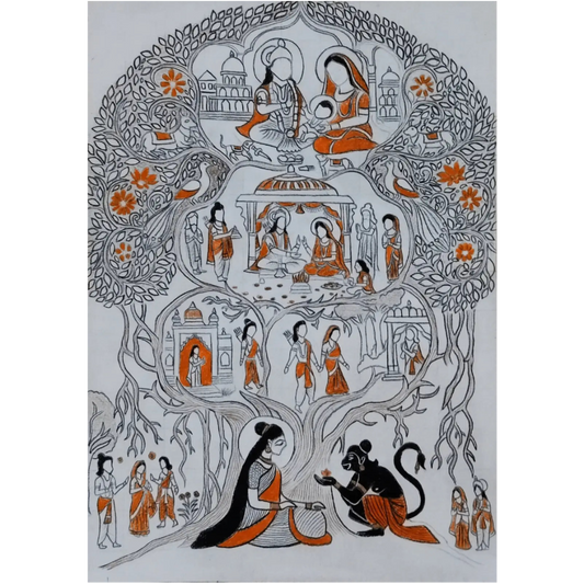Handmade Ramayan Pattachitra Art