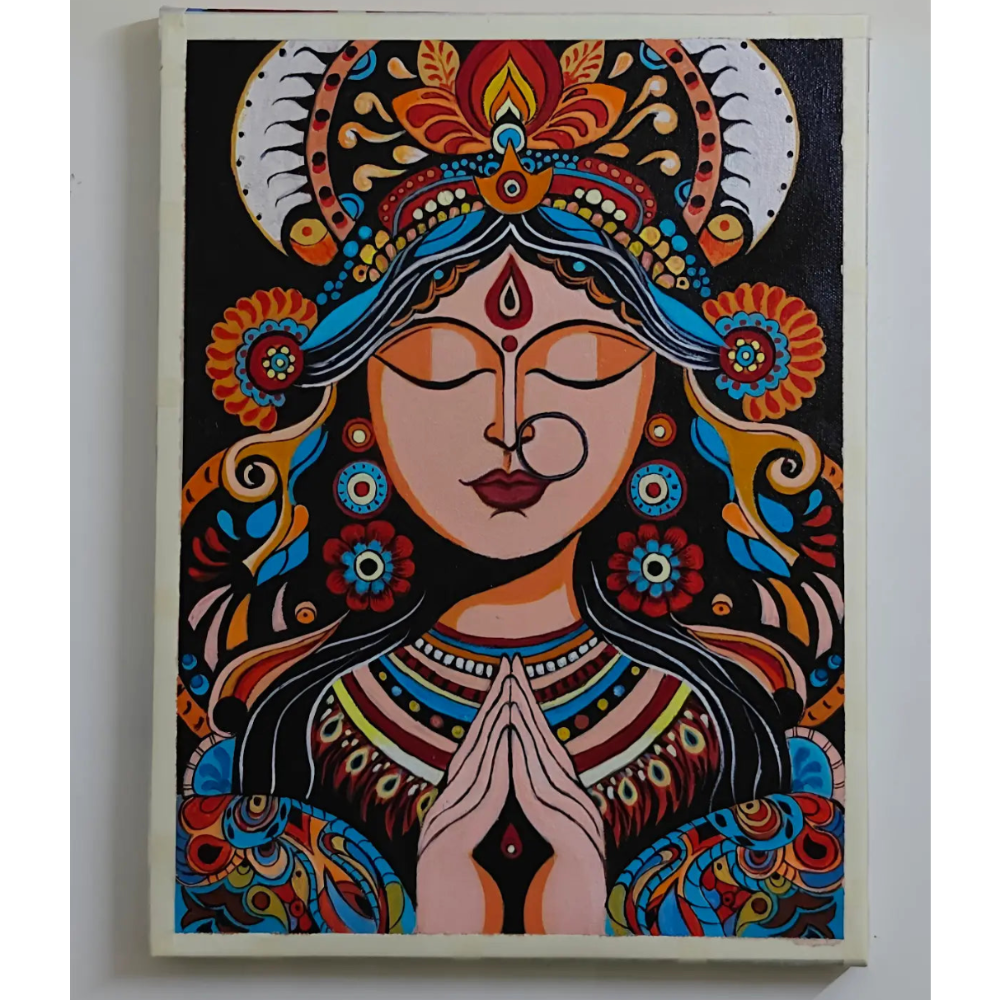 Handmade Canvas Shakti Art