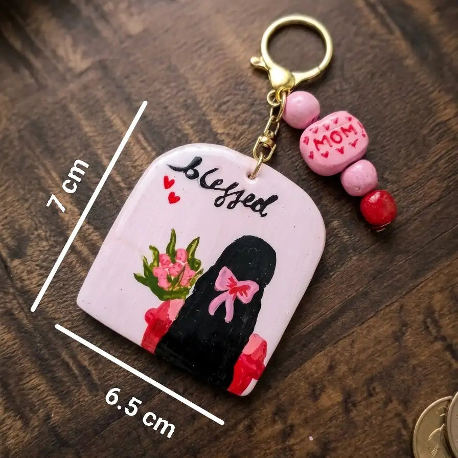 Handmade Clay Keychain Charm