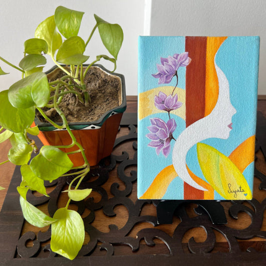 Handmade Acrylic Canvas Abstract