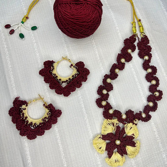 Handmade Crochet Jewelry Set