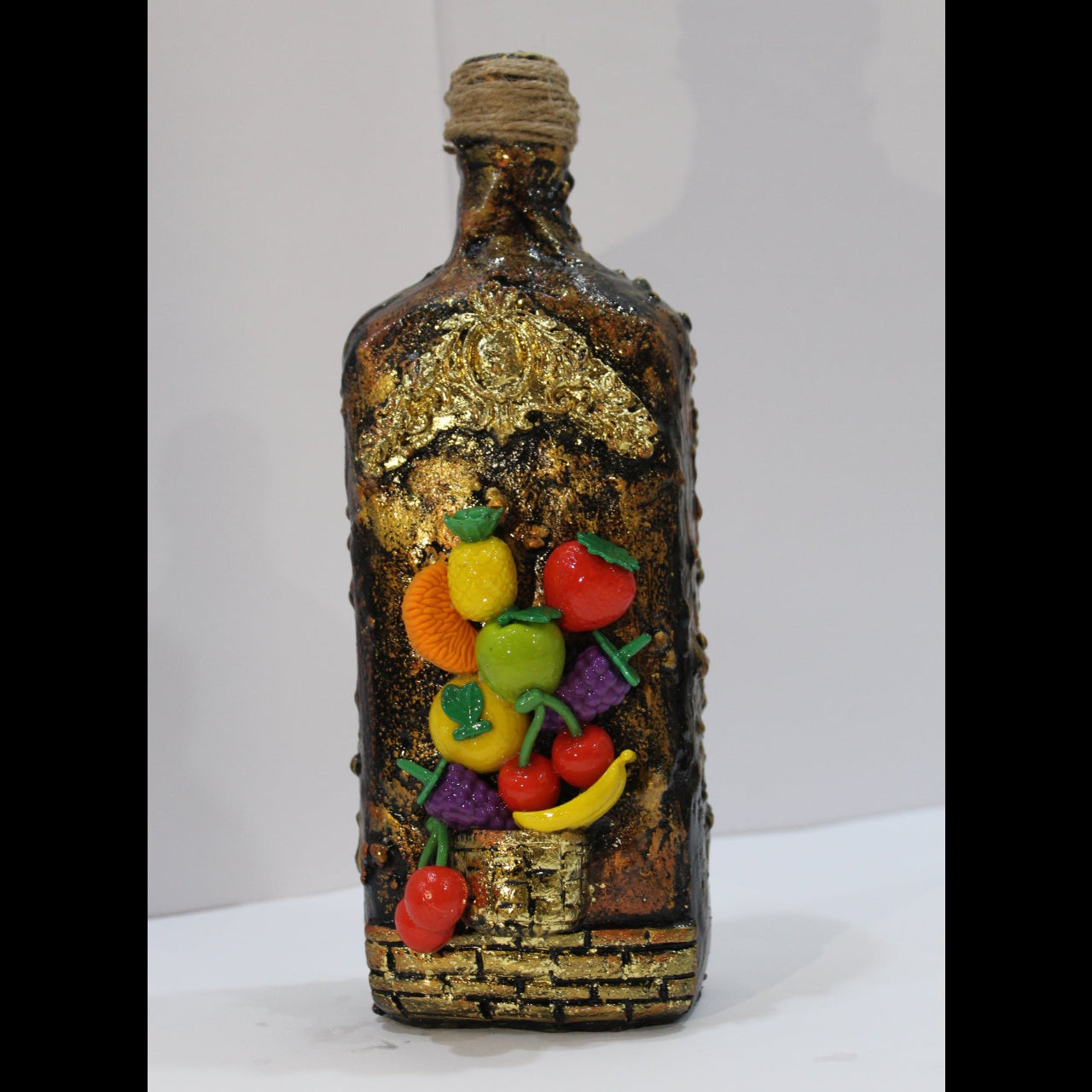 Handmade Clay Art Bottle