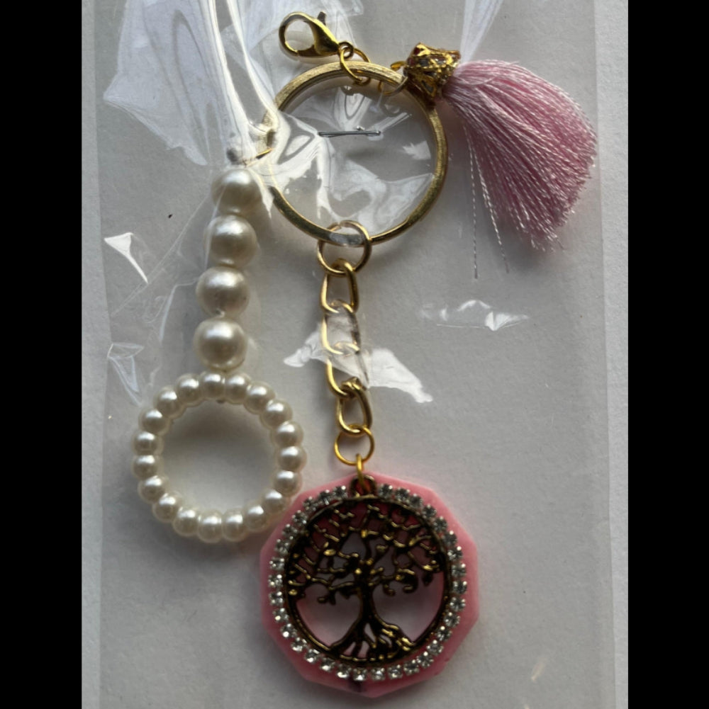 Handmade Resin Pearl Keychain