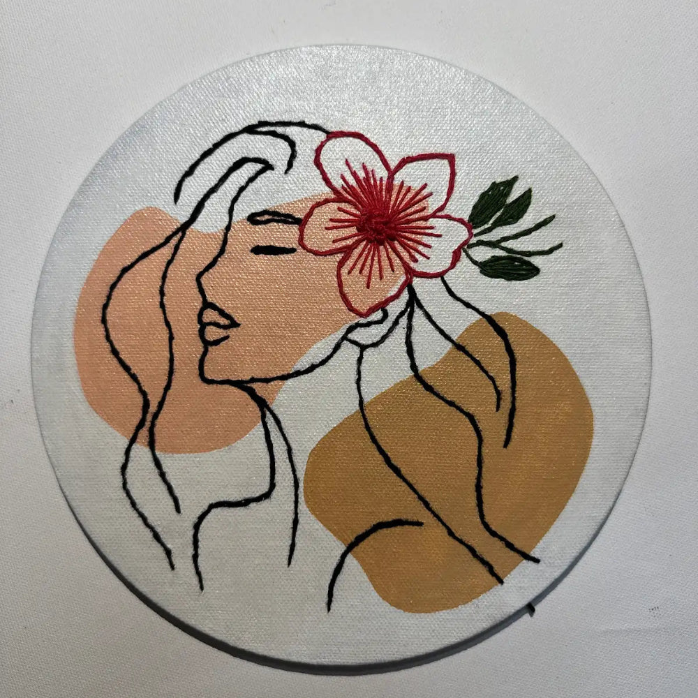 Handmade Thread Embroidery Canvas