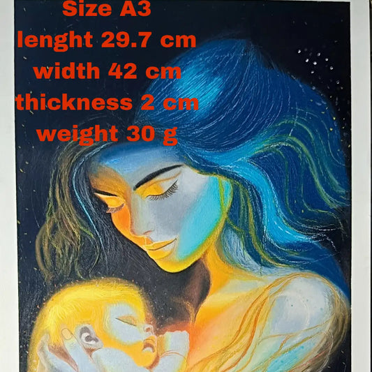 Handmade Oil Pastel Portrait