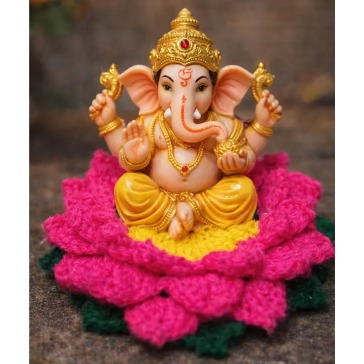Handmade Crochet Lotus Decor