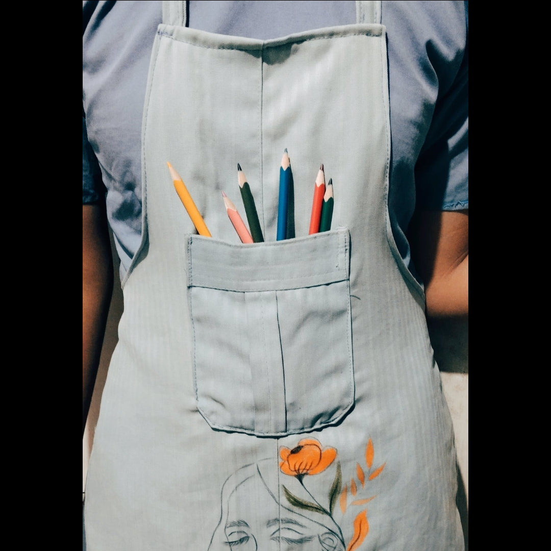 Handmade Fabric Art Apron