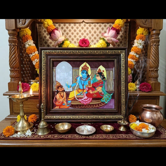 Handmade Ram Darbar Artwork