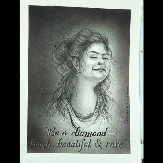 Handmade Charcoal Mini Wall Art