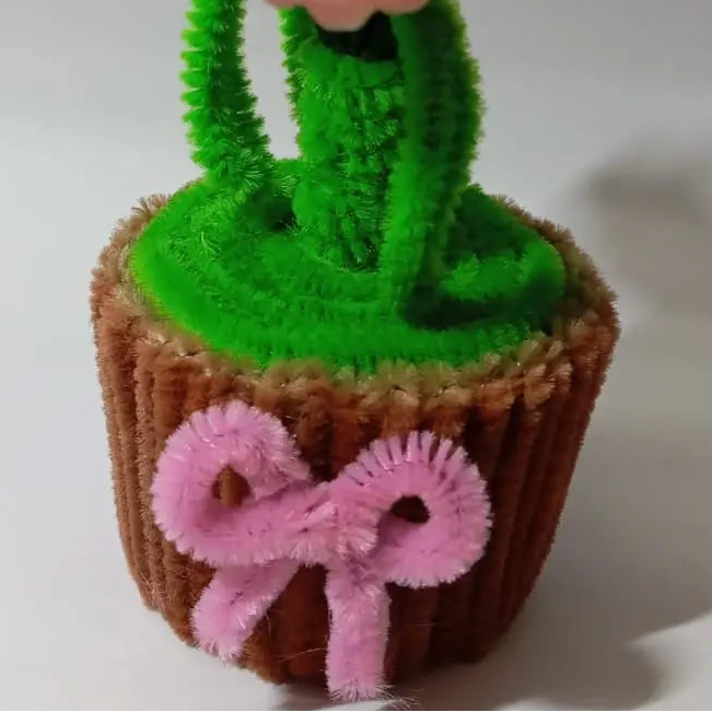 Handmade Velvet Tulip Pot