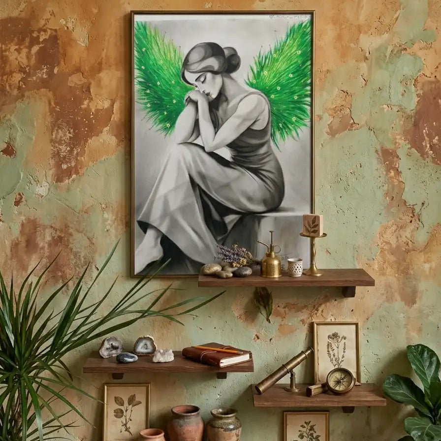 Handmade Mixed Media Portrait