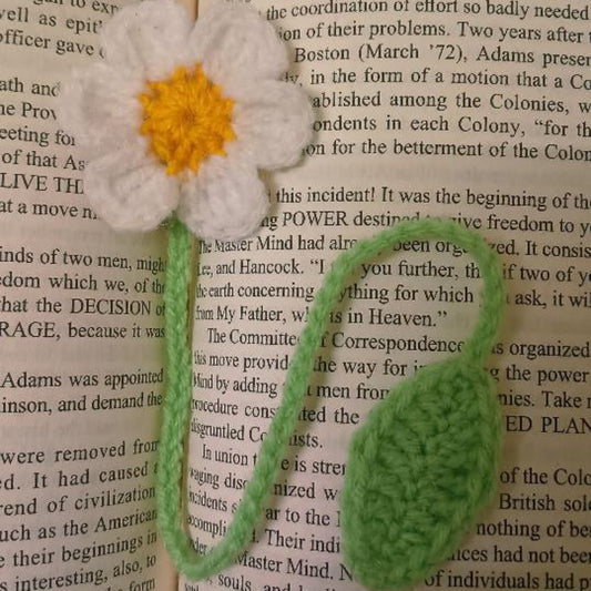 Handmade Crochet Flower Bookmark