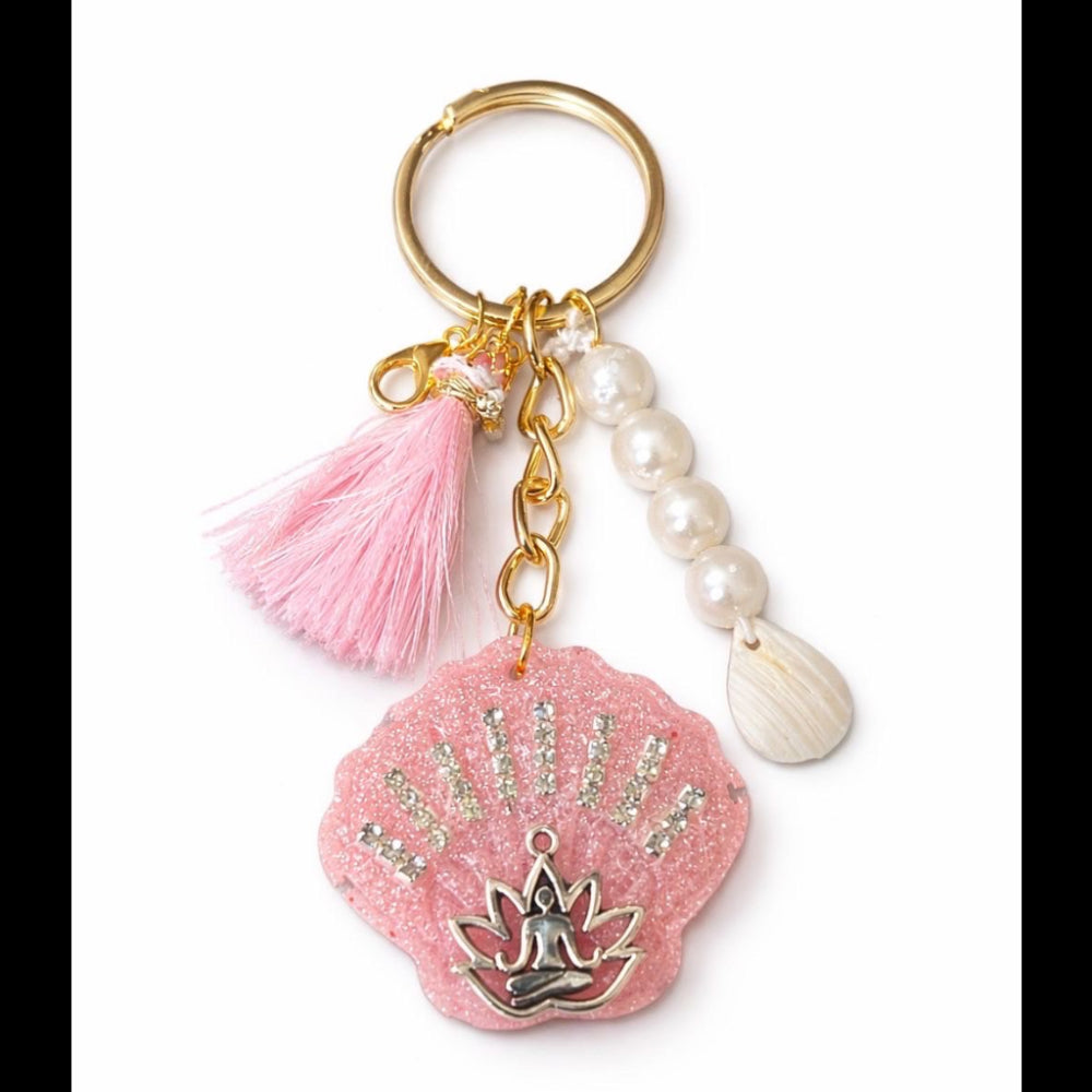 Handmade Resin Pearl Keychain
