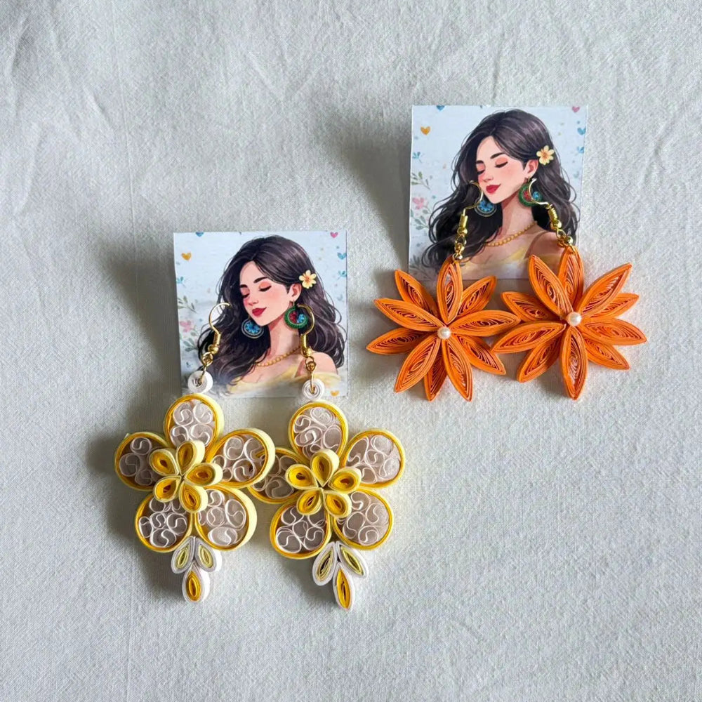 Handmade Quilling Floral Set