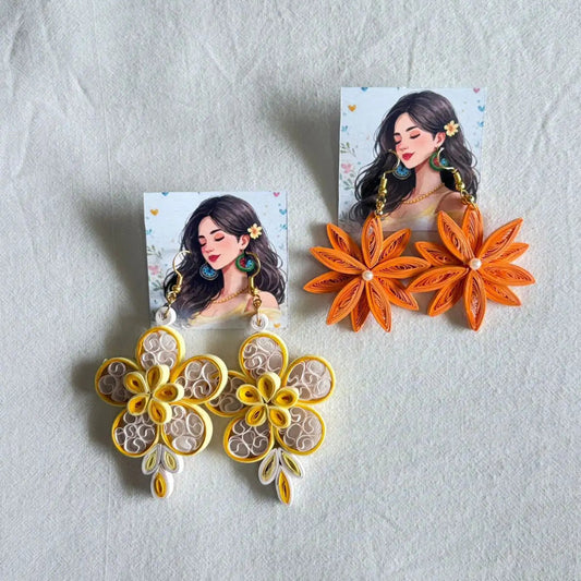 Handmade Quilling Floral Set