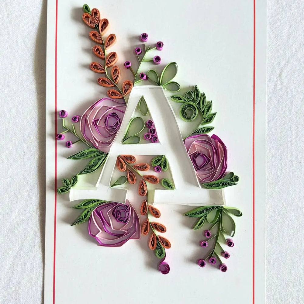 Handmade Quilling Floral Set