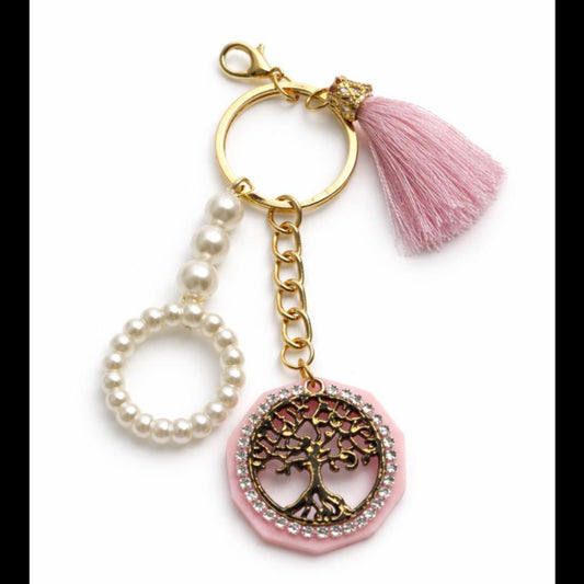 Handmade Resin Pearl Keychain