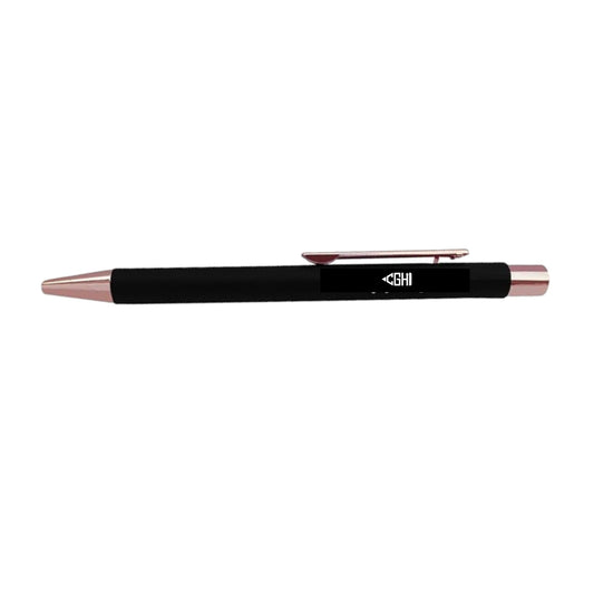 Brio Pen - Black with Rose Gold