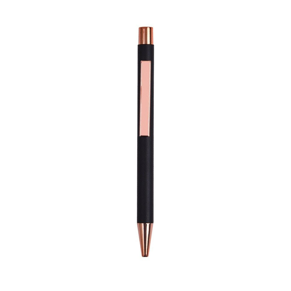 Brio Pen - Black with Rose Gold