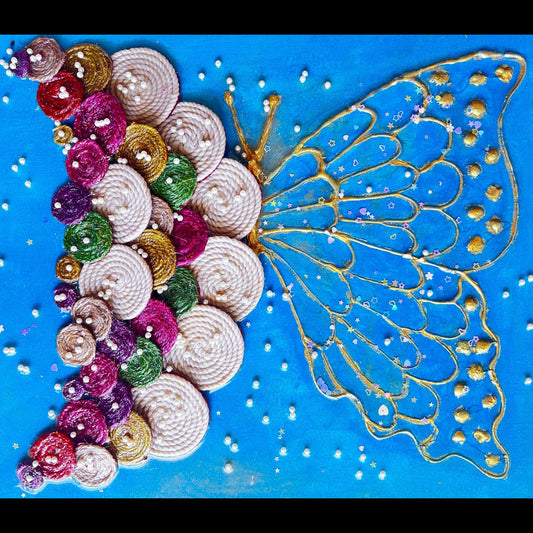 Handmade Resin Butterfly Art