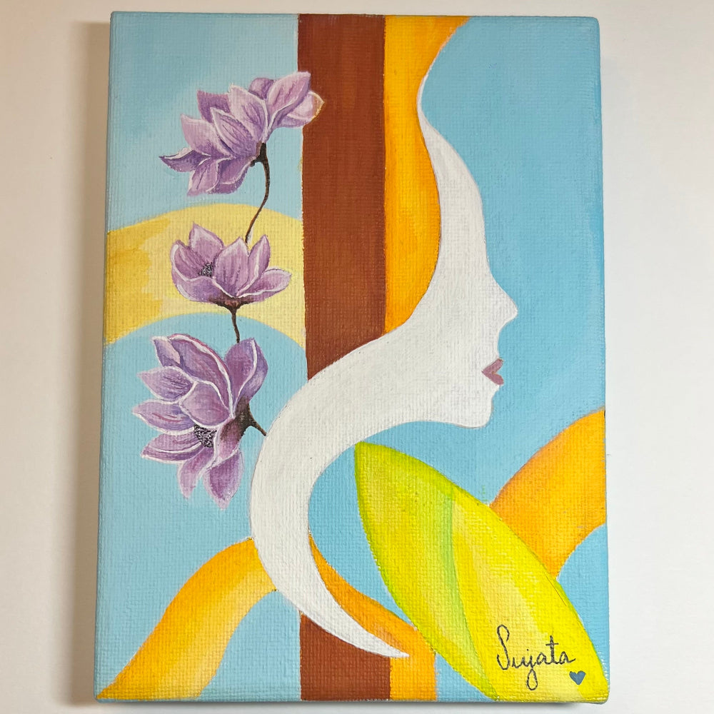 Handmade Acrylic Canvas Abstract
