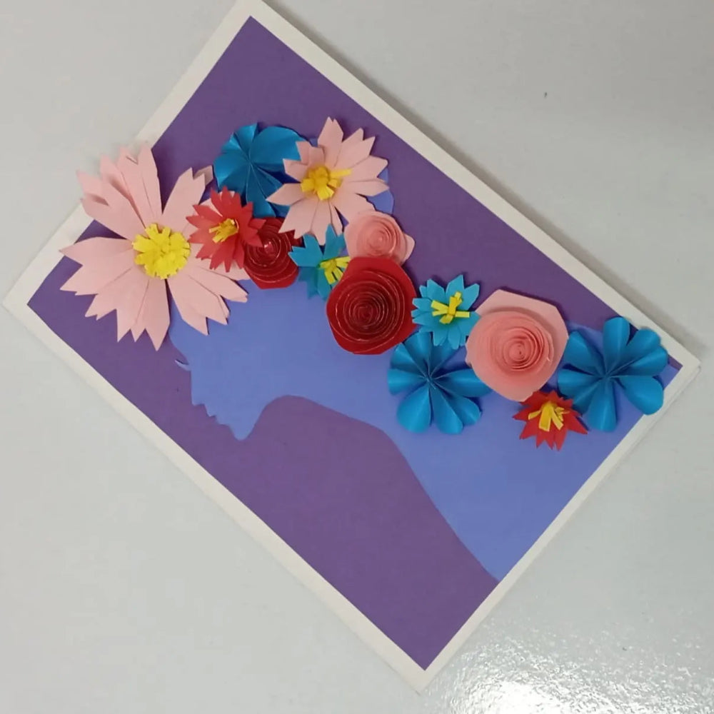 Handmade Paper Floral Greeting Card