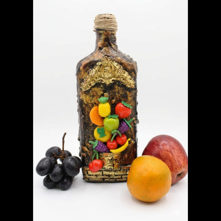 Handmade Clay Art Bottle