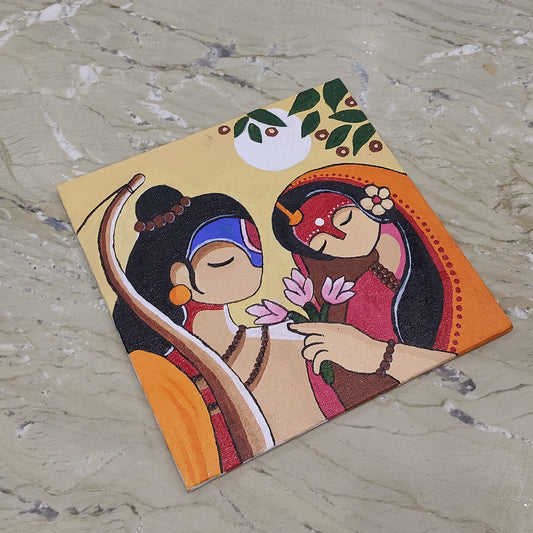 Handmade Acrylic Devotional Painting