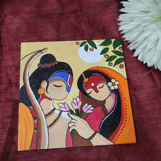 Handmade Acrylic Devotional Painting