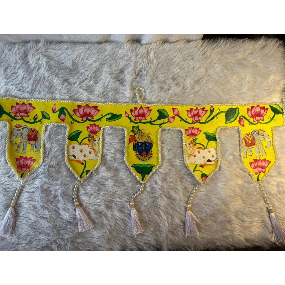 Handmade Canvas Temple Toran