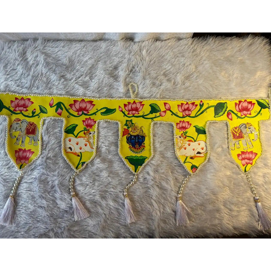 Handmade Canvas Temple Toran