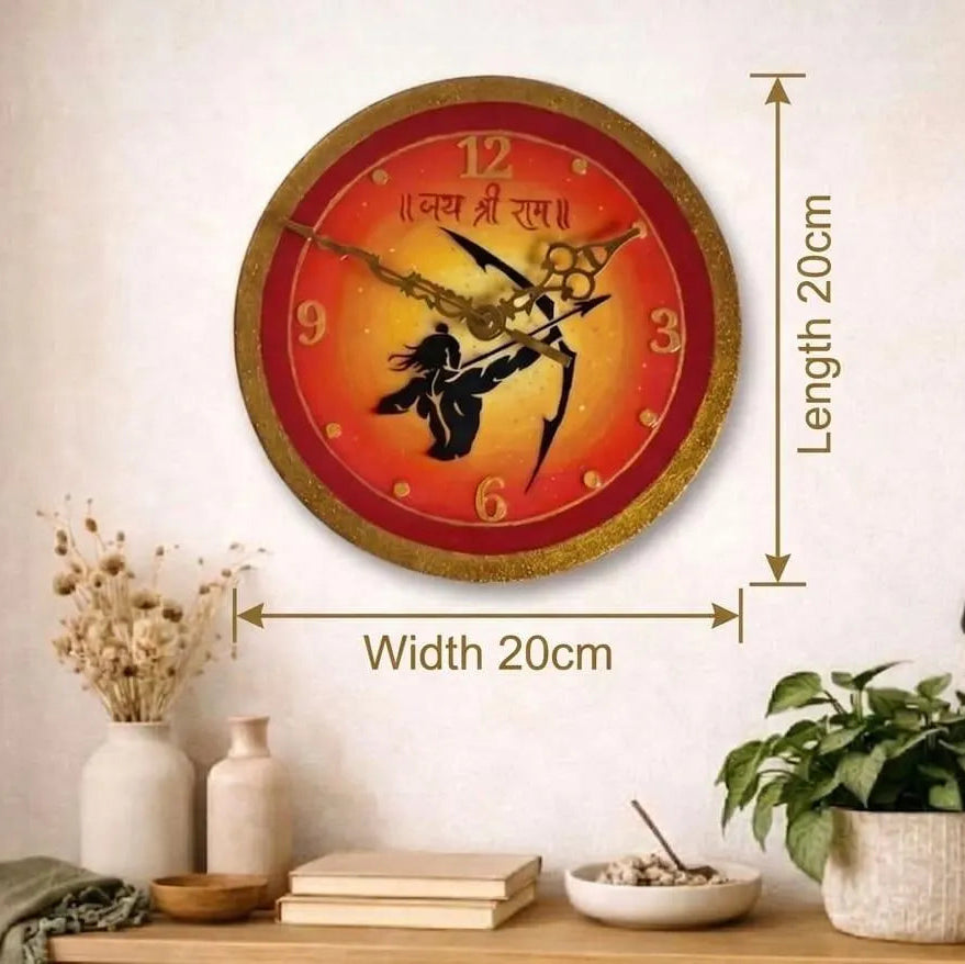 Handmade Resin Ram Clock