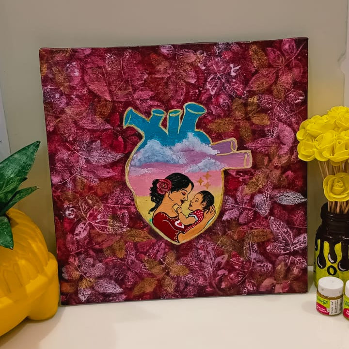 Handmade Acrylic Canvas Painting Art