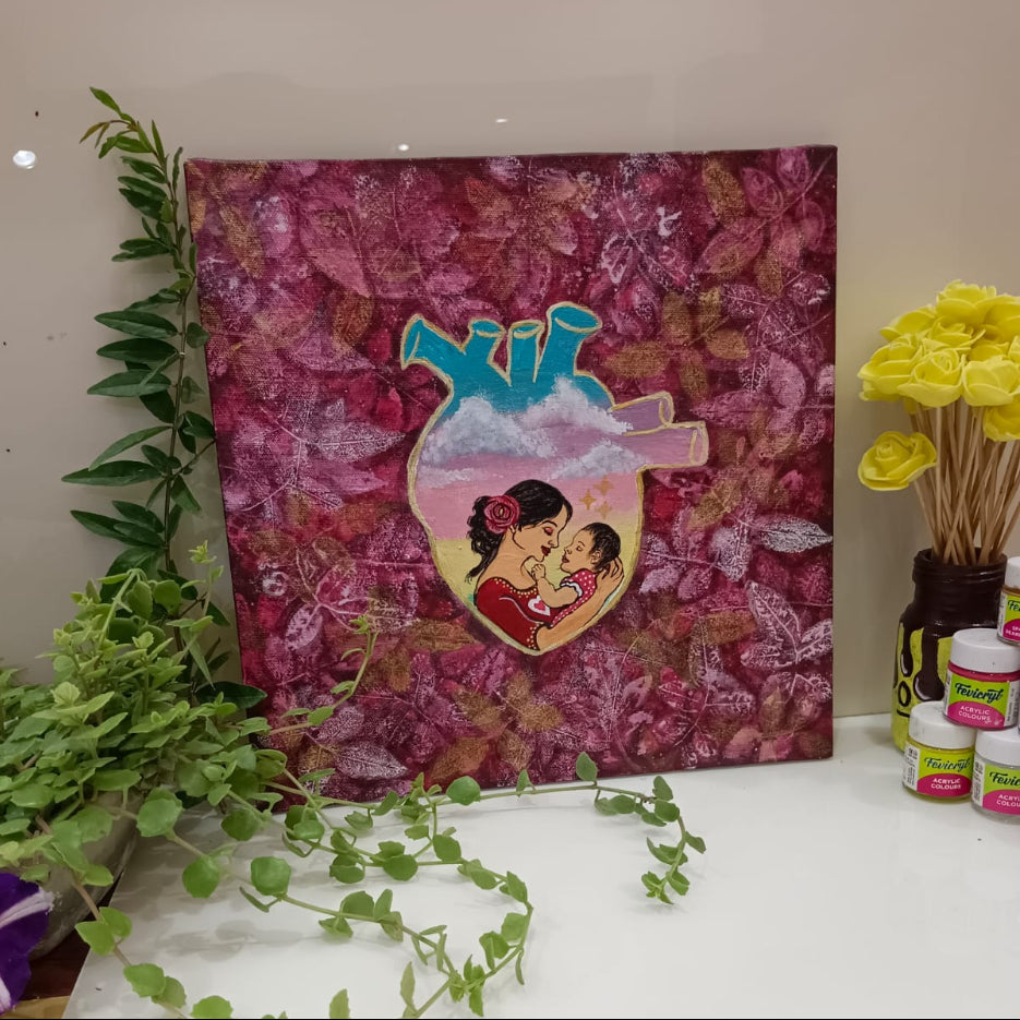 Handmade Acrylic Canvas Painting Art