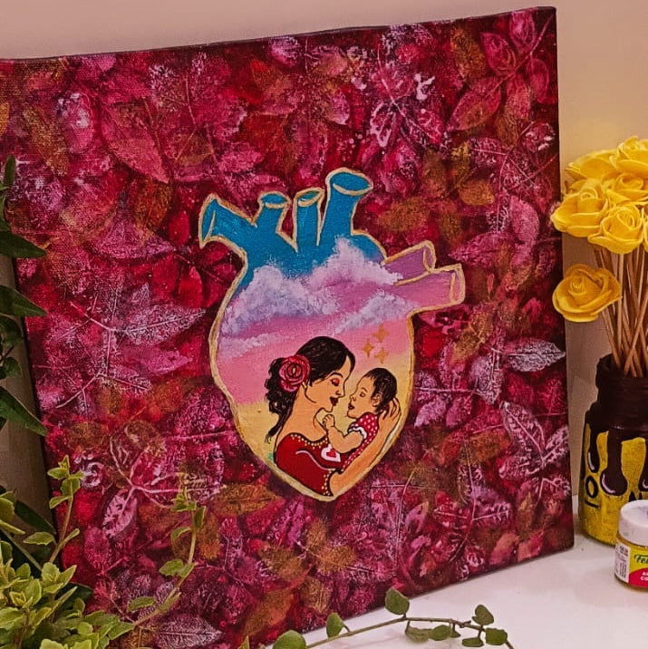 Handmade Acrylic Canvas Painting Art
