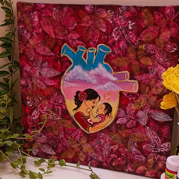 Handmade Acrylic Canvas Painting Art