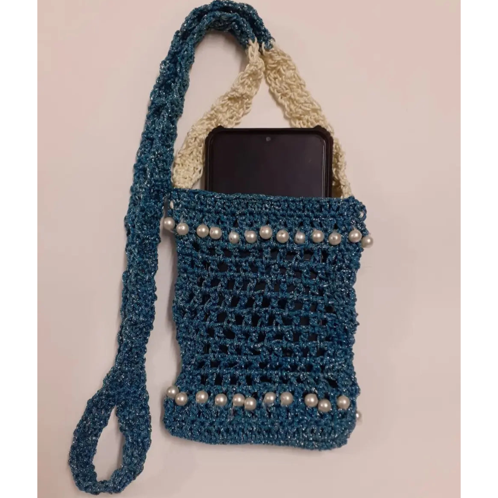 Handmade Crochet Mobile Pouch