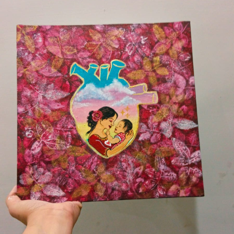 Handmade Acrylic Canvas Painting Art