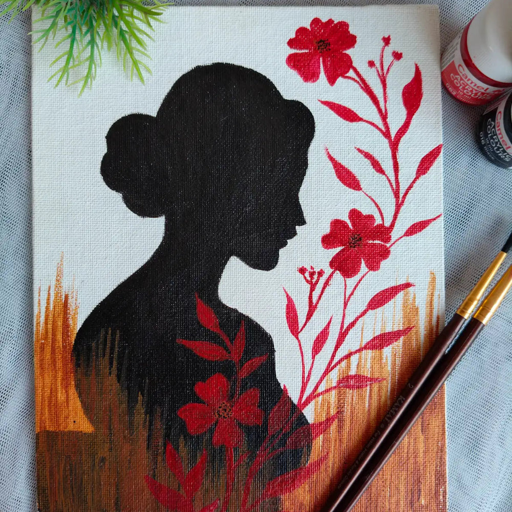Handmade Acrylic Canvas Portrait