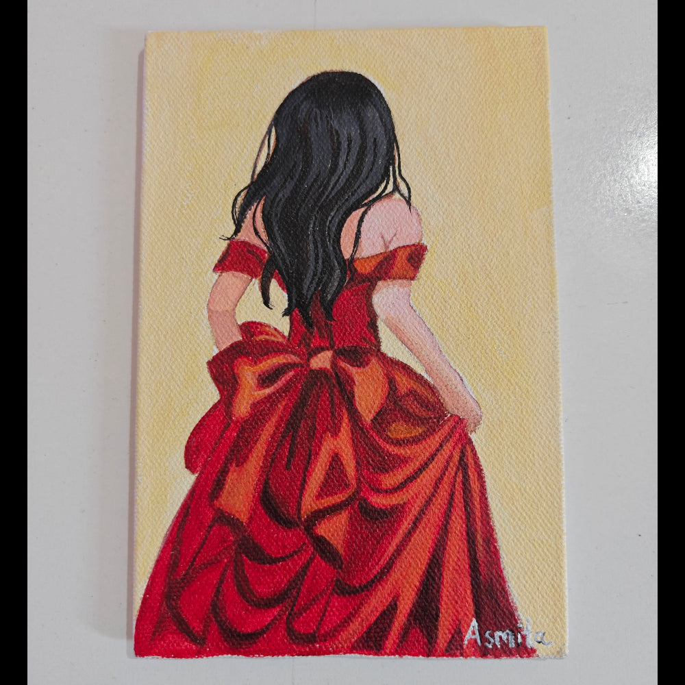 Handmade Acrylic Canvas Mini Art